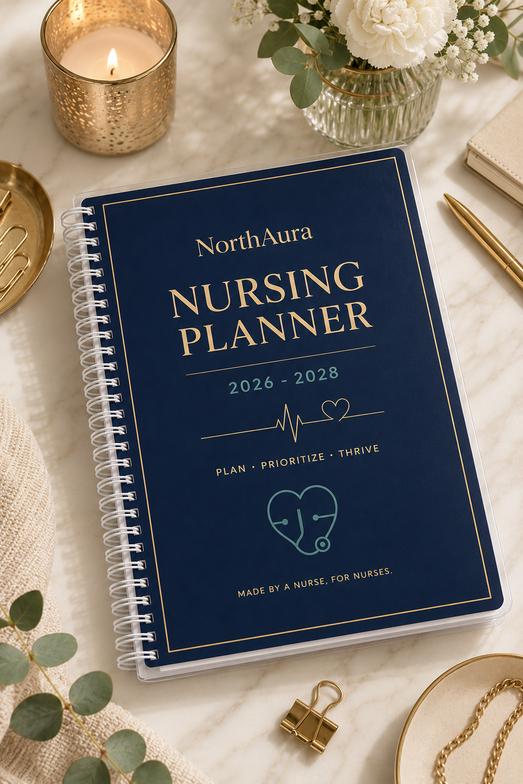 NorthAura Premium Nursing Planner 2026–2028